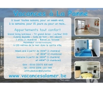 Location vacances La Panne - Photos Vivastreet séjour a la Mer - La Panne - appartement 2 chambres